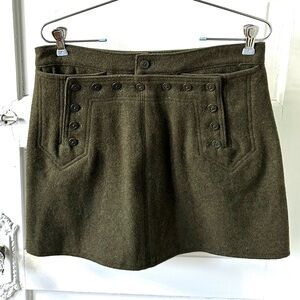 💚NWOT green Vintage Abercrombie & Fitch wool blend mini, size Medium